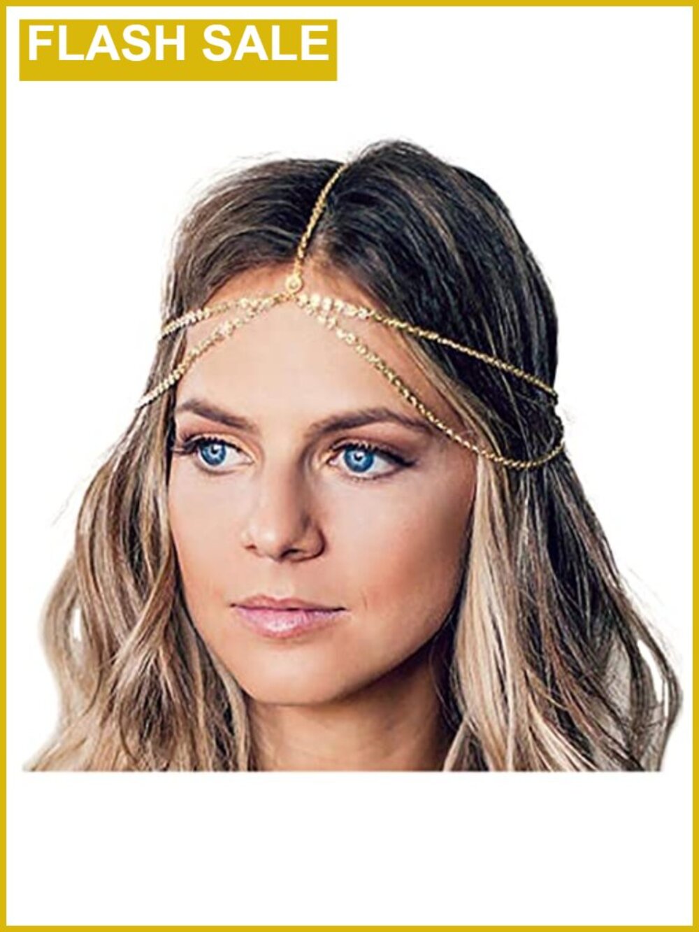 Bohemian Sequins Head Chain Headpiece Festival Hair Accessory